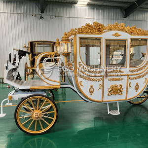 Chariot de chevaux électrique élégant et luxueux de haute qualité, sculpture royale, 4 à 6 places, 4 roues - Product Image 2