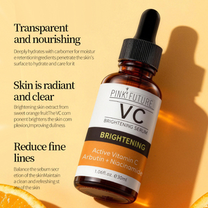 เซรั่มบำรุงผิวหน้า PINK FUTURE VC Brightening Serum 30 มล. ผสมวิตามินซี แอร์บูติน และไนอะซินาไมด์ เพื่อผิวกระจ่างใสเปล่งประกาย - Product Image 1