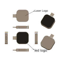Clé USB en métal 3.0 128 Go 64 Go avec logo personnalisé, USB 2.0 Type C 16 Go 32 Go 4 Go, clé USB promotionnelle 8 Go avec lumière LED