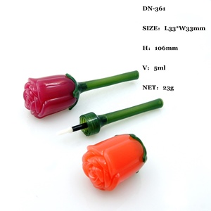 <span class=keywords><strong>FAYE</strong></span> COSMETICS Contenitore per Lucidalabbra a Forma di Rosa 5ml, Etichetta Privata, Tubetto Multicolore per Gloss Labbra - Product Image 2