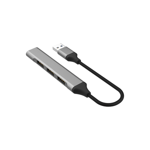 Ultra-mini 4 cổng <span class=keywords><strong>USB</strong></span> Type-C <span class=keywords><strong>HUB</strong></span> chuyển giao tốc độ cao Hợp kim nhôm <span class=keywords><strong>USB</strong></span> 3.0 giao diện trong kho - Product Image 3