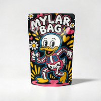 Sacs Mylar personnalisés imprimés comestibles 1g 3.5g 7g 14g 28g, à toucher doux, thermoscellables, à fermeture éclair, anti-odeur, autoportants, avec mon logo