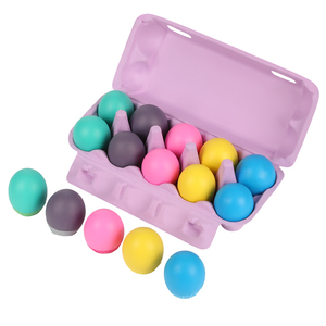 Huevos de confeti de 10CT Cascarones para decoraciones de fiesta de Festival de Pascua Divertido juguete de actividades para interiores y exteriores - Product Image 2