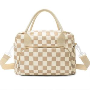 กระเป๋าเบนโตะพิมพ์ลายตามสั่งสำหรับผู้หญิง กระเป๋าเก็บความเย็นแบบพกพาสำหรับปิกนิกสำหรับผู้หญิงและผู้ชาย กระเป๋าสะพายข้างสำหรับผู้ใหญ่ กระเป๋าใส่อาหารกลางวันผ้าลูกฟูก - Product Image 3