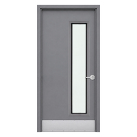Portes en acier ignifugées UL 10B, résistance au feu 60 minutes, pour bâtiments commerciaux, porte de couloir avec panneau de vision ignifuge