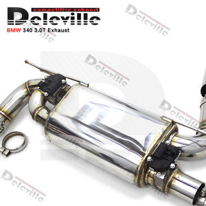 Silenciador controlado por Válvula de tubo de escape Catback de acero inoxidable OBM 304 pulido para <span class=keywords><strong>BMW</strong></span> B58 F30 340/340i F36 personalización - Product Image 5