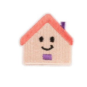 Patch <span class=keywords><strong>brodé</strong></span> original, petit motif maison de dessin animé et fleur, accessoire coréen Wappen, patch décoratif en tissu polyester pour DIY - Product Image 5