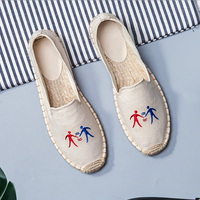 Espadrille en toile blanche en gros pas cher en Chine, chaussure en toile tendance en gros