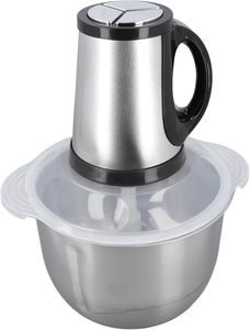 Procesador de Alimentos Multifunción, Picadora de Carne Eléctrica de Acero Inoxidable 2L/3L/5L, Motor de Cobre Puro, Apto para Coche y RV, para Uso Doméstico y Vegetales - Product Image 2