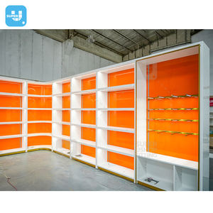 Decoração de Clínica Veterinária Design de Interiores Hospital de Animais Expositor Veterinário Pet Shop Estante de Exibição Multicamadas para Ração - Product Image 1