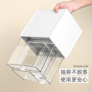 Caja de almacenamiento de escritorio CITYLONG, estilo cajonera con divisiones para papelería de oficina, organización a prueba de polvo para cosméticos - Product Image 5