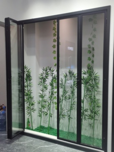 <span class=keywords><strong>Porta</strong></span> Scorrevole in Vetro <span class=keywords><strong>a</strong></span> 4 Pannelli <span class=keywords><strong>per</strong></span> Interni, Nera, in Lega di Alluminio, <span class=keywords><strong>a</strong></span> Risparmio Energetico, Impermeabile, <span class=keywords><strong>per</strong></span> Villa, Hotel, Scuola - Product Image 4