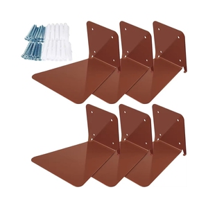 Ağır kitap organizatörleri duvara monte Metal raflar için oda yatak odası kitaplık küçük kitaplık - Product Image 5