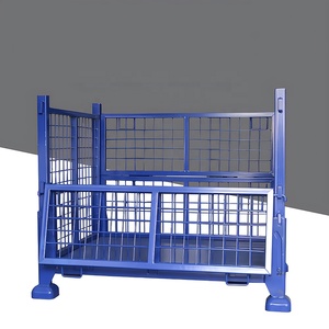 Nhà máy trực tiếp di động có thể gập lại doanh thu hộp đóng mở dây <span class=keywords><strong>container</strong></span> với dây lưới lồng stillage hàng hóa thiết bị lưu trữ - Product Image 2