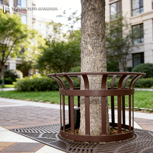 Fabricant OEM de couvercles de fossés d'arbres en acier résistant aux intempéries pour l'aménagement paysager - Product Image 4