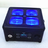 Projecteur LED sans fil YINUO 4x20W RGBWAUV IP65, batterie rechargeable, WiFi DMX512, éclairage de scène pour mariage, fête, événement