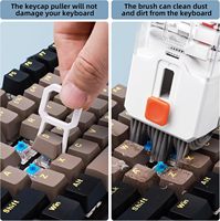 Kit de nettoyage pour clavier d'ordinateur portable - Outil multifonction tout-en-un avec brosse 100% acrylique résistante à l'abrasion pour écran de PC et caméra