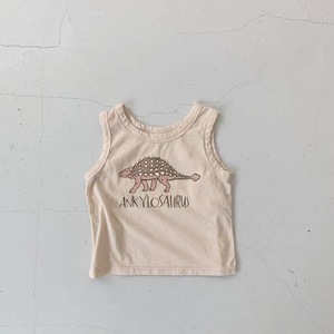 Ensemble d'été INS pour bébé avec imprimé dinosaure, débardeur sans manches et short pour nourrisson - Product Image 6