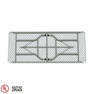 Kapalı açık çok amaçlı kullanım için sağlam taşınabilir HDPE kare katlanır masa kolay temiz yüzey - Product Image 4
