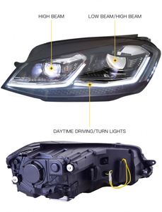 Per <span class=keywords><strong>Volkswagen</strong></span> <span class=keywords><strong>Golf</strong></span> 7 <span class=keywords><strong>Golf</strong></span> Vii accessori 2013 <span class=keywords><strong>2020</strong></span> VW gruppo faro Upgrade VW Gti Mk7 stile lampada frontale dinamica DRL - Product Image 2