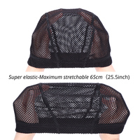 Bonnet de perruque en crochet doux, bonnet dôme en maille épaisse, nouveaux bonnets pour la confection de perruques, filet à cheveux à gros trous