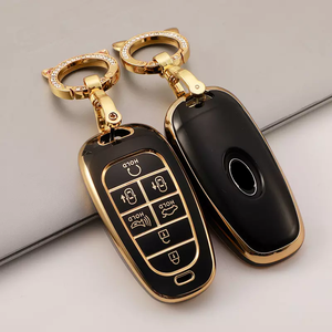 Étui de protection pour clé de voiture en TPU, échantillon gratuit, pour Hyundai <span class=keywords><strong>Santa</strong></span> <span class=keywords><strong>Fe</strong></span> Tucson <span class=keywords><strong>2022</strong></span> NEXO NX4 Atos <span class=keywords><strong>Prime</strong></span> Solaris 2021, 5 boutons, accessoires auto - Product Image 1
