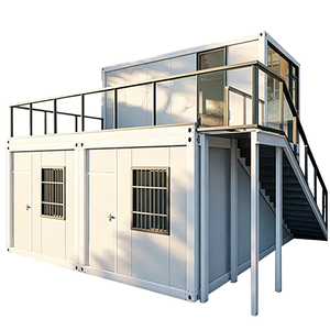 Casa Contenedor Prefabricada <span class=keywords><strong>de</strong></span> Acero con Sala <span class=keywords><strong>de</strong></span> Estar y <span class=keywords><strong>Cocina</strong></span>, Edificio Residencial Moderno y Duradero <span class=keywords><strong>de</strong></span> Mediados <span class=keywords><strong>de</strong></span> Siglo - Product Image 1