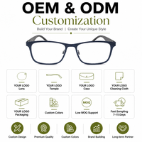 Gafas de lectura con montura cuadrada de metal de diseño clásico de marca, multicolor, de moda, con bisagras de resorte, para uso casual en la oficina