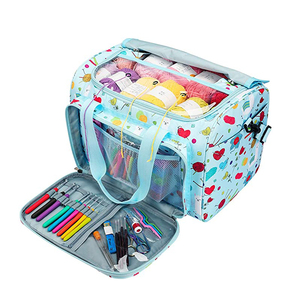Large Yarn Storage Bag with Plenty Space and Compartments for Knitting Crochet Project