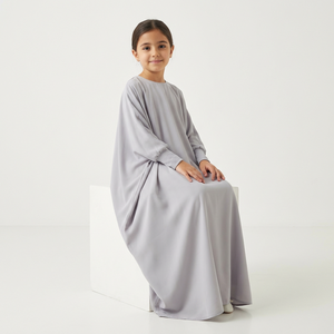 CustoMuslim Islamic Children <b>Long</b> Sleeve Dress Bat Sleeve Abaya Arabic Girls Robe Middle East Ramadan Eid Gown Dubai <b>Kaftan</b> Kids - Product Image 1