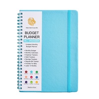 Carnet de planification budgétaire personnalisé pour femmes, formats A5 et A6, couverture en PU, reliure spirale