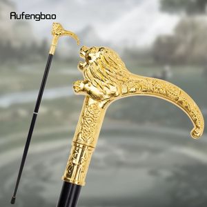 Canne de marche en métal Rufengbao Golden Lion avec embout en caoutchouc pour messieurs, élégante et stylée - Product Image 3