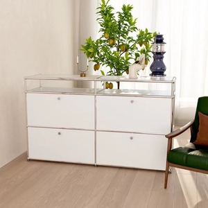 Buffet moderne en acier inoxydable, style INS, <span class=keywords><strong>meuble</strong></span> TV simple pour <span class=keywords><strong>salle</strong></span> <span class=keywords><strong>à</strong></span> <span class=keywords><strong>manger</strong></span> ou salon - Product Image 2