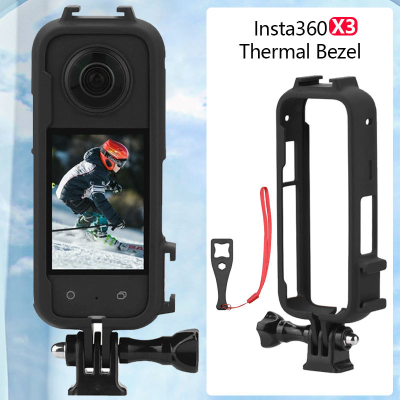 Camera Protective Cage for Insta360 X3 / Plastic Camera Protective Cage Housing Frame With Lens Protector for Insta360 X3 Camera