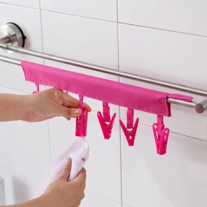 Multifunctional Folding Clothespin Hanger Fabric <b>Clip</b> Drying Hanger Sock <b>Clip</b> Underwear <b>Clip</b> Travel Portable Fabric Hanger - Product Image 5
