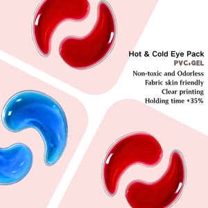 Parche de Gel de Hielo de PVC para Ojos con Impresiones de Logotipo, Reutilizable para Aliviar las Ojeras, Función de Calor y Frío, Alivio del Dolor - Product Image 1