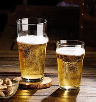 Verres à bière transparents de 19oz verres à bière surdimensionnés de grande capacité Soda Craft verre à boire sans plomb pour Restaurant