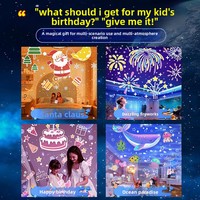 Lampe de projection ciel étoilé avec boîte à musique, projecteur lumineux pour chambre d'enfant, étoiles rotatives oniriques