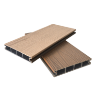 Plancher en composite plastique-aluminium imperméable et ignifuge pour terrasse extérieure