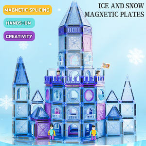 DIY冷凍スタイル磁気ボードビルディングブロックおもちゃ子供のビルディングブロック創造的な教育早期教育おもちゃゲーム - Product Image 3