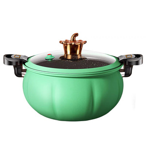 Premium Selection Fat Mini Pressure Cooker 8L Non-Stick Pumpkin Pot For Induction Gas Stove Soup Cooking - Product Image 1