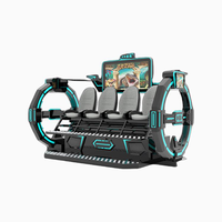 Machine de jeu VR populaire avec sièges dynamiques, cinéma de réalité virtuelle 9D, 4 places
