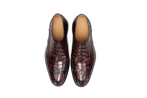 Zapatos de Hombre Alligator, Zapatos Oxford de Piel de Cocodrilo Pura Hechos a Mano, Zapatos de Vestir de Lujo Personalizados para Hombre, para Fiestas y Oficina - Product Image 4