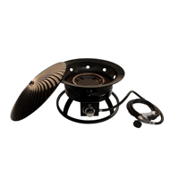 Brasero à gaz extérieur 40000 BTU, réchaud de camping portable au propane avec pierre de lave et poignée, produit Chimeneas