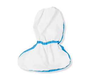 Sarung sepatu bot hujan putih antiair sekali pakai penutup sepatu tabung tengah empuk non-tenun tahan aus 45x33cm - Product Image 6