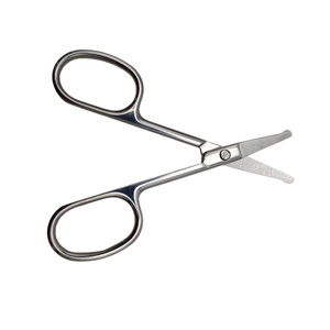 Ciseaux de sécurité multifonctionnels à pointe incurvée, petite taille, en acier inoxydable de précision, pour la coupe des <span class=keywords><strong>sourcils</strong></span>, du nez, de la barbe et des cheveux - Product Image 2