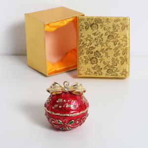 Christmas Bell Crystal Animal Print Eco-Friendly Figurine Decorative Hinged Trinket <b>Box</b> Christmas <b>Gift</b> for Home Decor - Product Image 6