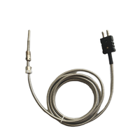 Industrial PT100 Surface Temperature Sensor Waterproof IP68 -50~200C M8 Threaded Flexible Retractable Probe OEM ODM Motor