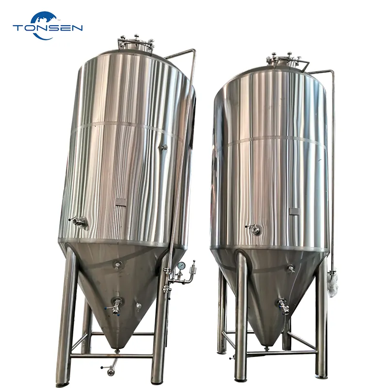 Réservoir de Fermentation de bière, avec veste en acier inoxydable, haute capacité de 200L 300L 500L 800L 1000L 2000L 3000L 5000L 10000L
