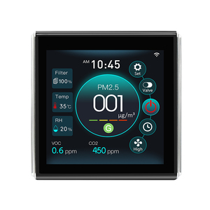 Ac220v 3 tốc độ 4 inch màn hình màu Nhà máy trực tiếp thu hồi nhiệt thông Gió đơn vị năng lượng Hệ thống thông gió điều khiển - Product Image 2